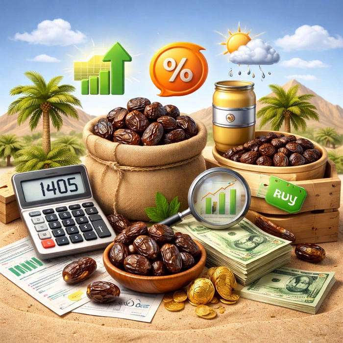 قیمت خرما در سال ۱۴۰۵ | چه عواملی روی قیمت خرما تاثیر می‌گذارد؟